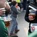Participants drink beer after the Shamrocks and Shenanigans 5K on Main Street on Sunday, March 10. Daniel Brenner I AnnArbor.com